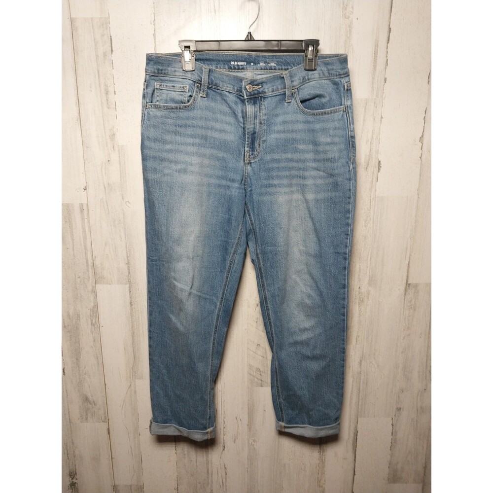 Old Navy Mid Rise Wow Boyfriend Jeans size 10 Blue